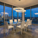 Yiosi Series Oval Crystal Pendant Light 52" - scene-2