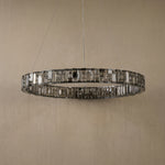 Yiosi Series Oval Crystal Pendant Light 52" - dark