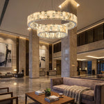 Yiosi Series Oval Crystal Pendant Light 52" - scene-3