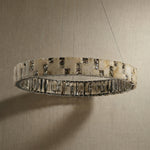 Yiosi Series Oval Crystal Pendant Light 52" - dark