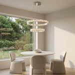 Yiosi Series Oval Crystal Pendant Light 52" - scene-2