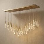 Yiosi Series Oval Glass Pendant Light 39" Style A - 47" Linear (L1200mm)
