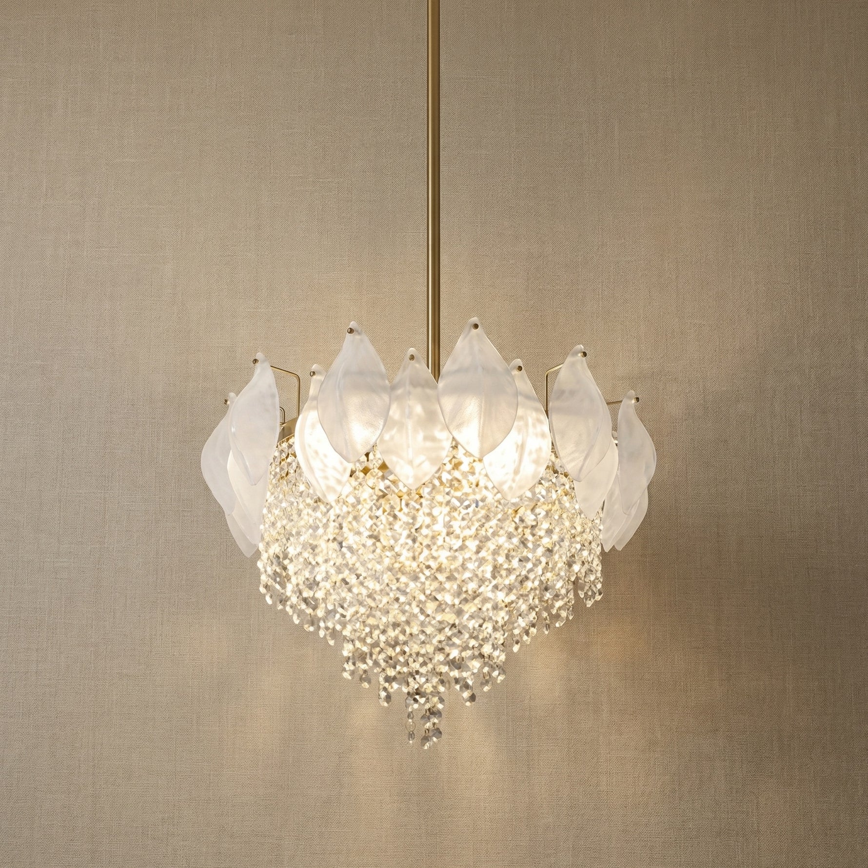 Yiosi Series Oval Glass Pendant Light 39" Style E - 18" (Dia 450mm)