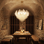 Yiosi Series Oval Glass Pendant Light 39" Style E - scene-3