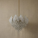 Yiosi Series Oval Glass Pendant Light 39" Style E - dark