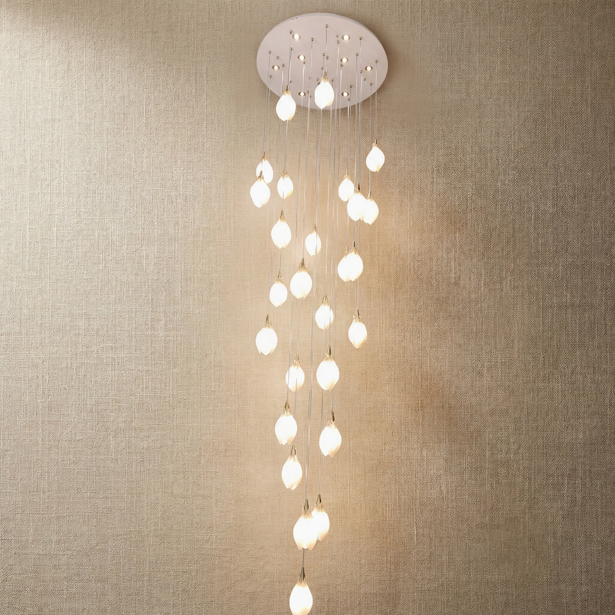 Yiosi Series Oval Glass Pendant Light 39" Style E - 31" (Dia 800mm)