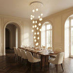 Yiosi Series Oval Glass Pendant Light 39" Style E - scene-2