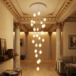 Yiosi Series Oval Glass Pendant Light 39" Style E - scene-3
