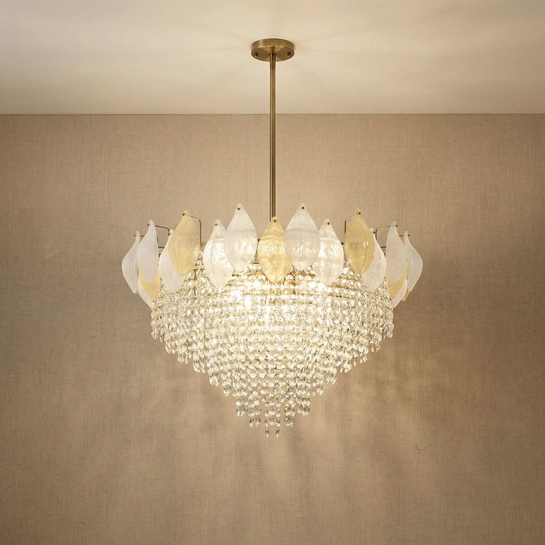 Yiosi Series Oval Glass Pendant Light 39" Style E - 33" (Dia 850mm)
