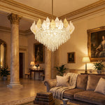 Yiosi Series Oval Glass Pendant Light 39" Style E - scene-3