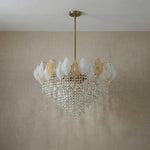 Yiosi Series Oval Glass Pendant Light 39" Style E - dark