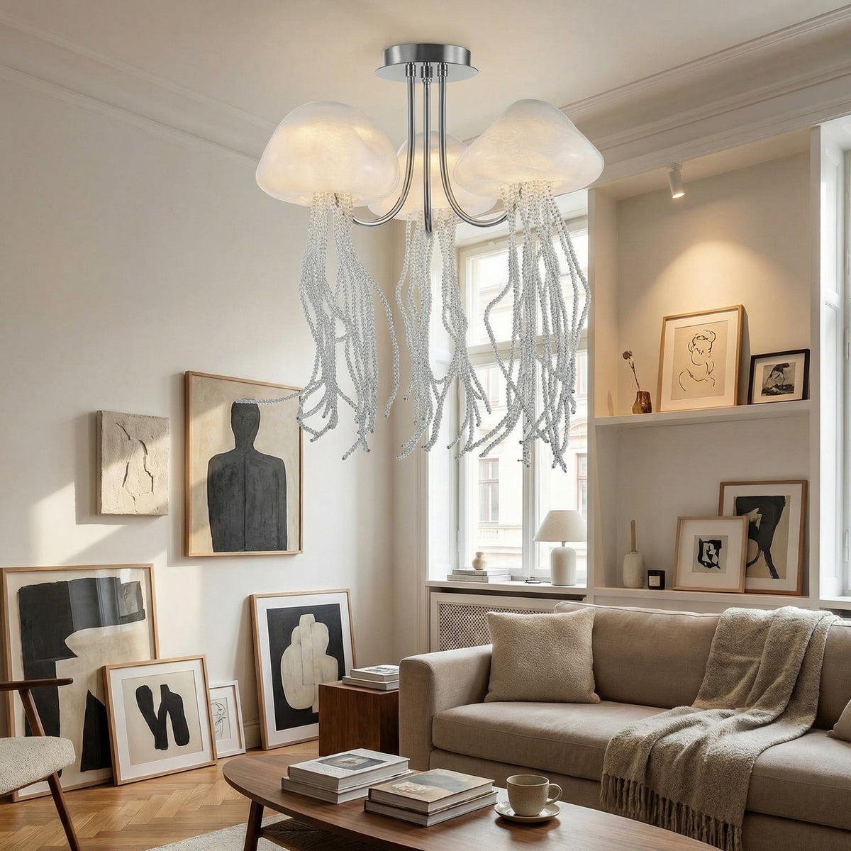 Yiosi Series Triple Glass Celling lamp - scene-3