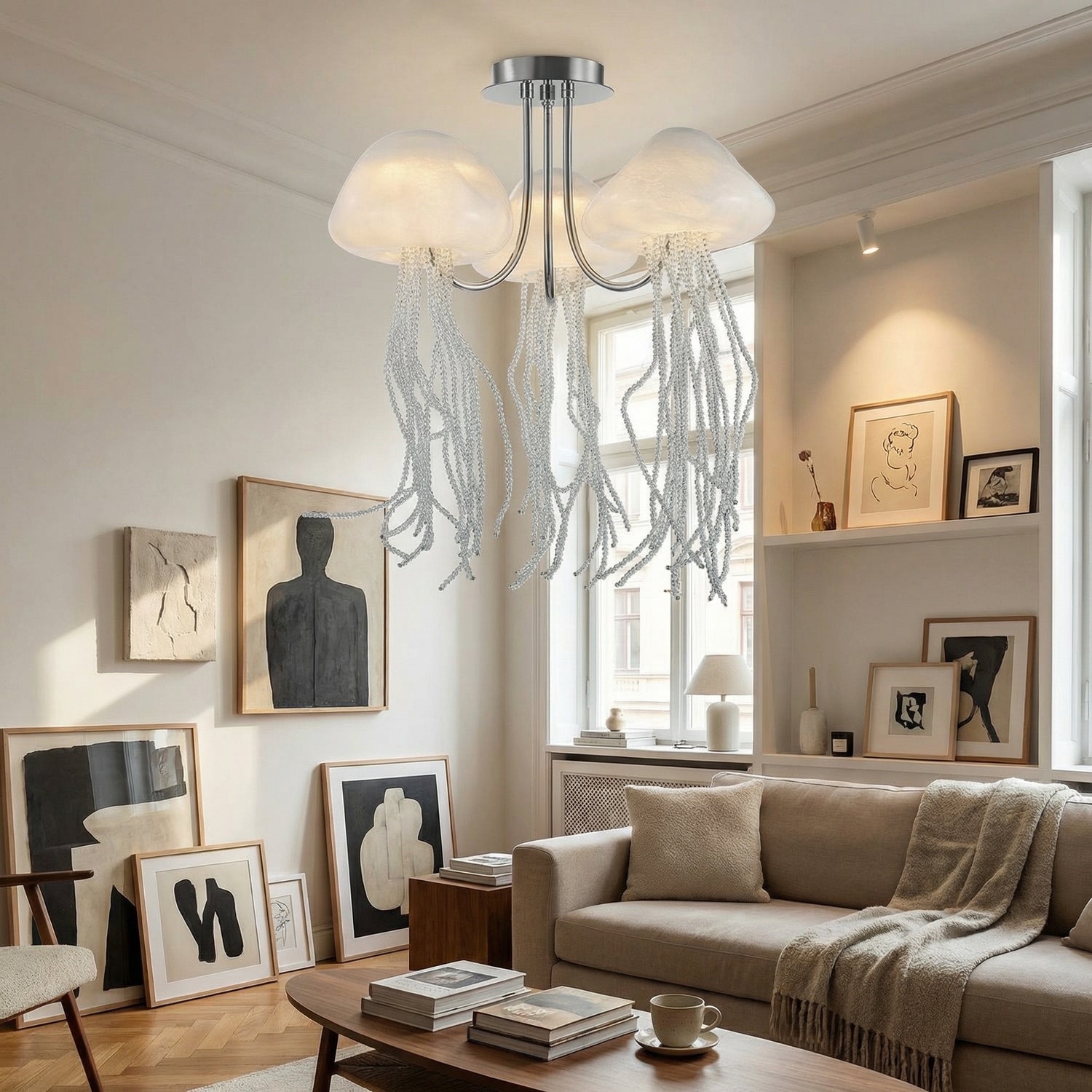 Yiosi Series Triple Glass Celling lamp - scene-3