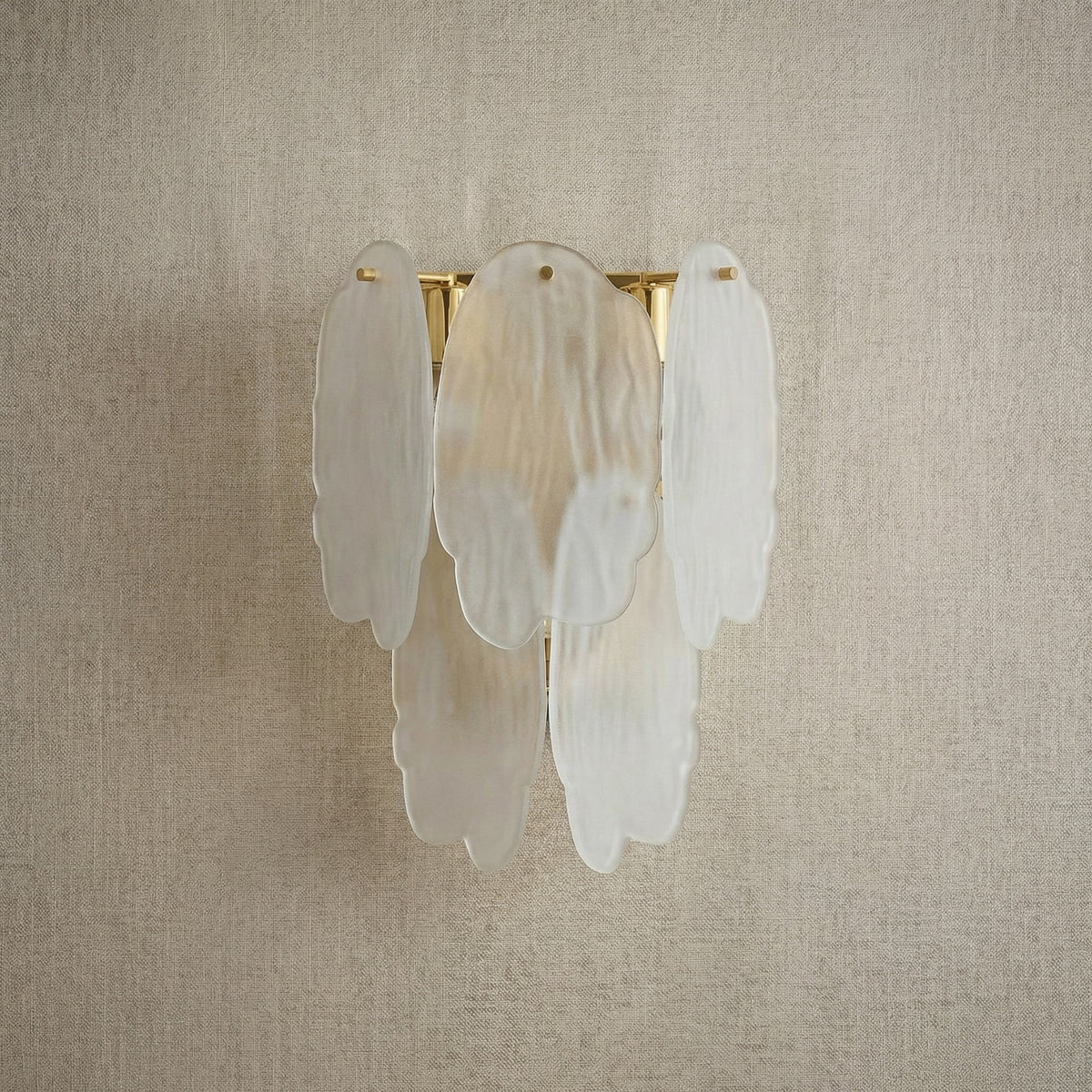 Yiosi Series Triple Glass Wall Sconce 11" - dark