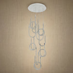 Yiosi Star Shine Cascading Glass Pendant Light 31" - dark