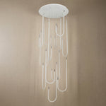 Yiosi Star Shine Cascading Glass Pendant Light 39" - dark