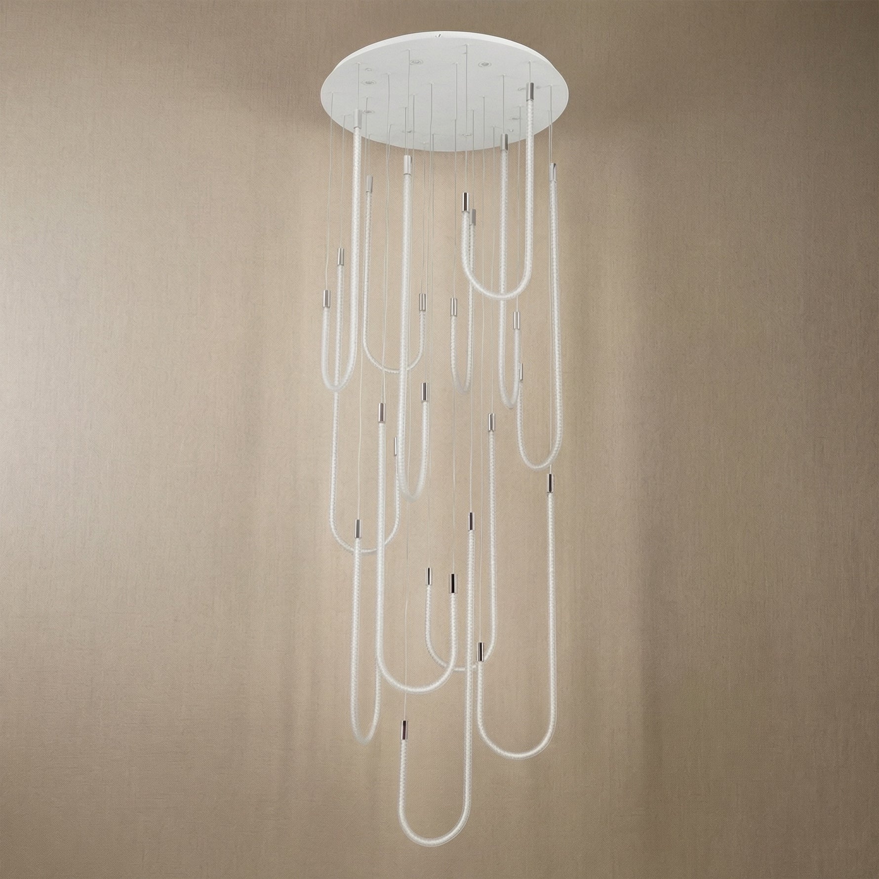 Yiosi Star Shine Cascading Glass Pendant Light 39" - dark
