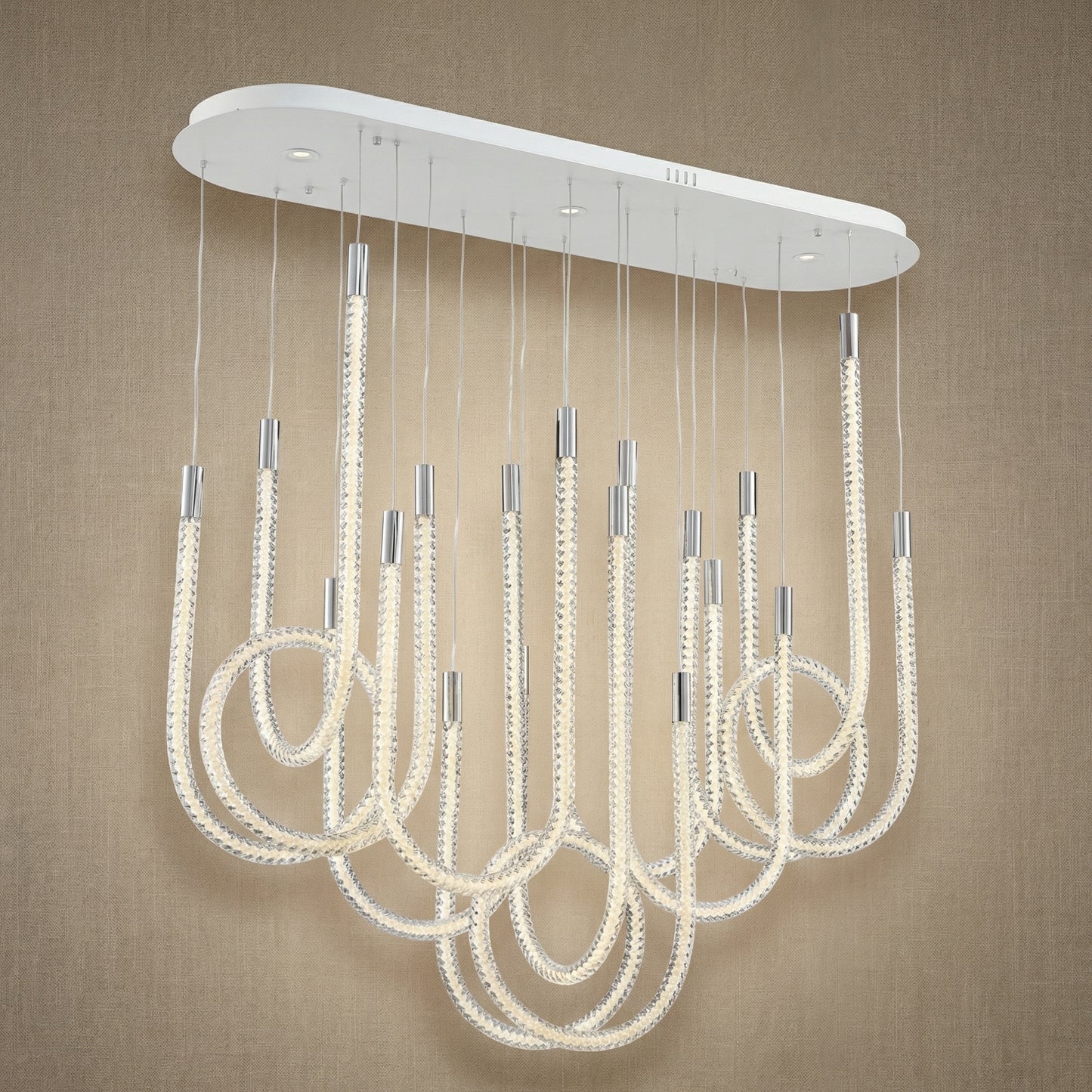 Yiosi Star Shine Cluster Glass Pendant Light 47" - 47" Linear (L1200mm)