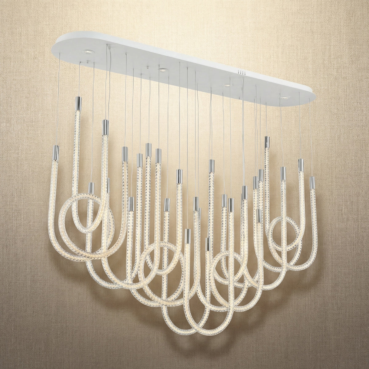 Yiosi Star Shine Cluster Glass Pendant Light 63" - 63" Linear (L1600mm)