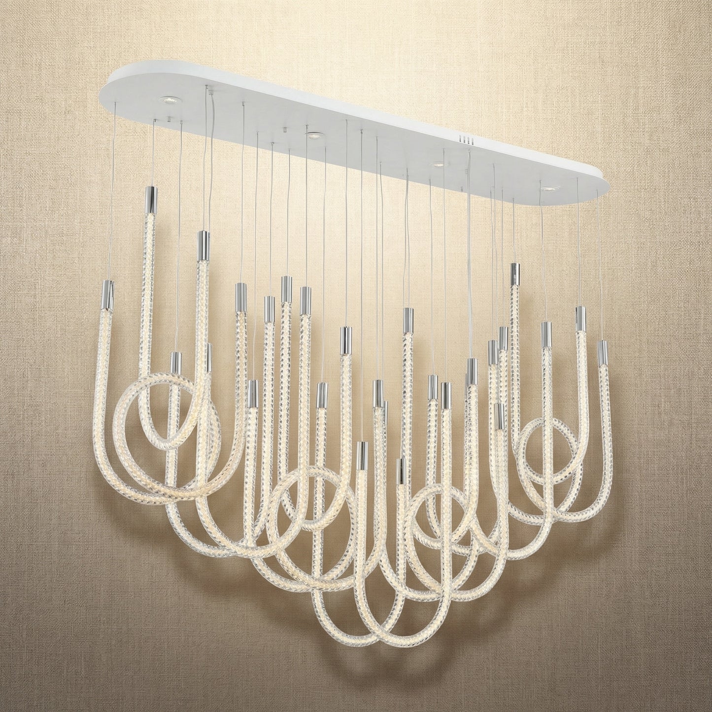 Yiosi Star Shine Cluster Glass Pendant Light 63" - 63" Linear (L1600mm)