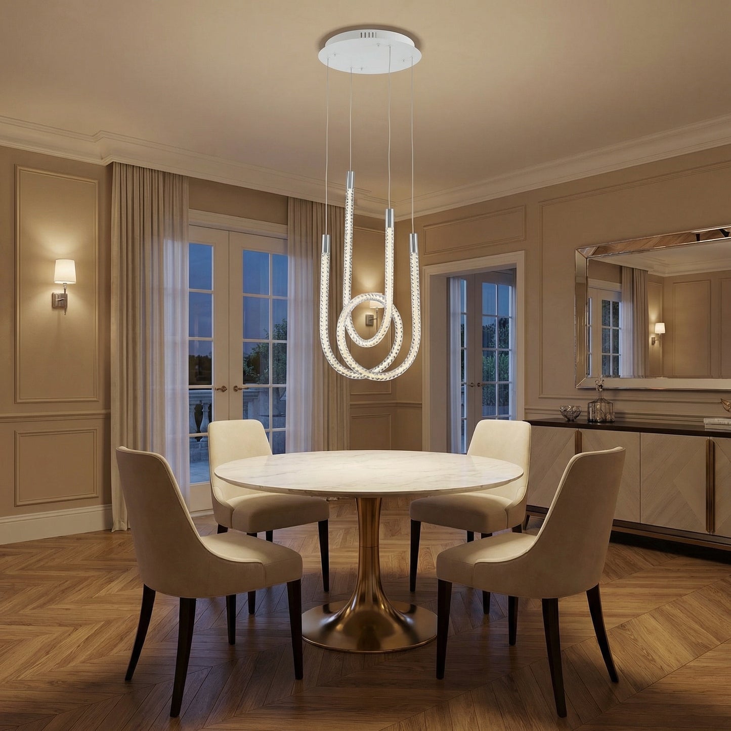 Yiosi Star Shine Glass Pendant Light 15" - scene-1