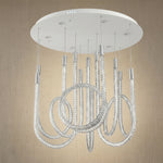 Yiosi Star Shine Glass Pendant Light 31" - dark