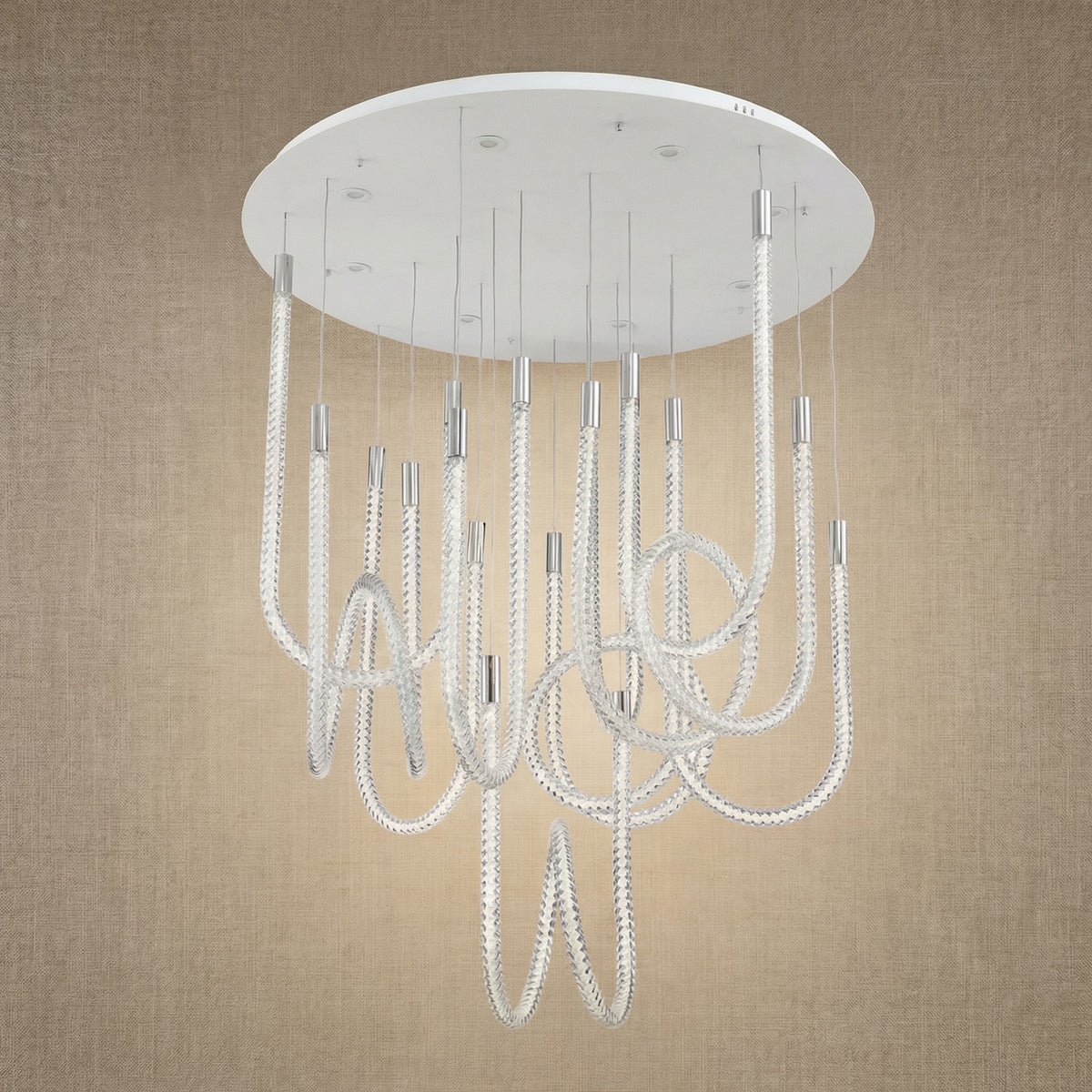 Yiosi Star Shine Glass Pendant Light 39" - dark