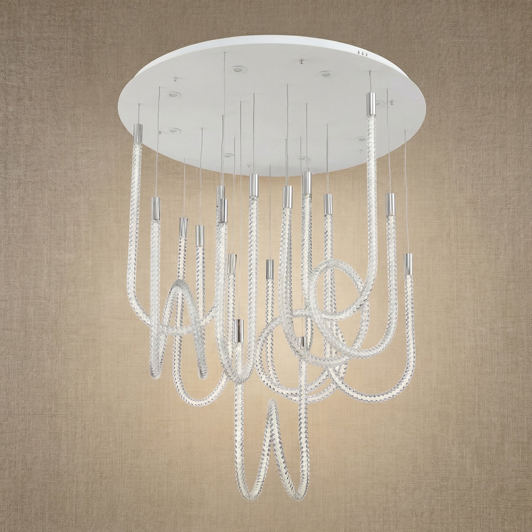 Yiosi Star Shine Glass Pendant Light 39" - dark