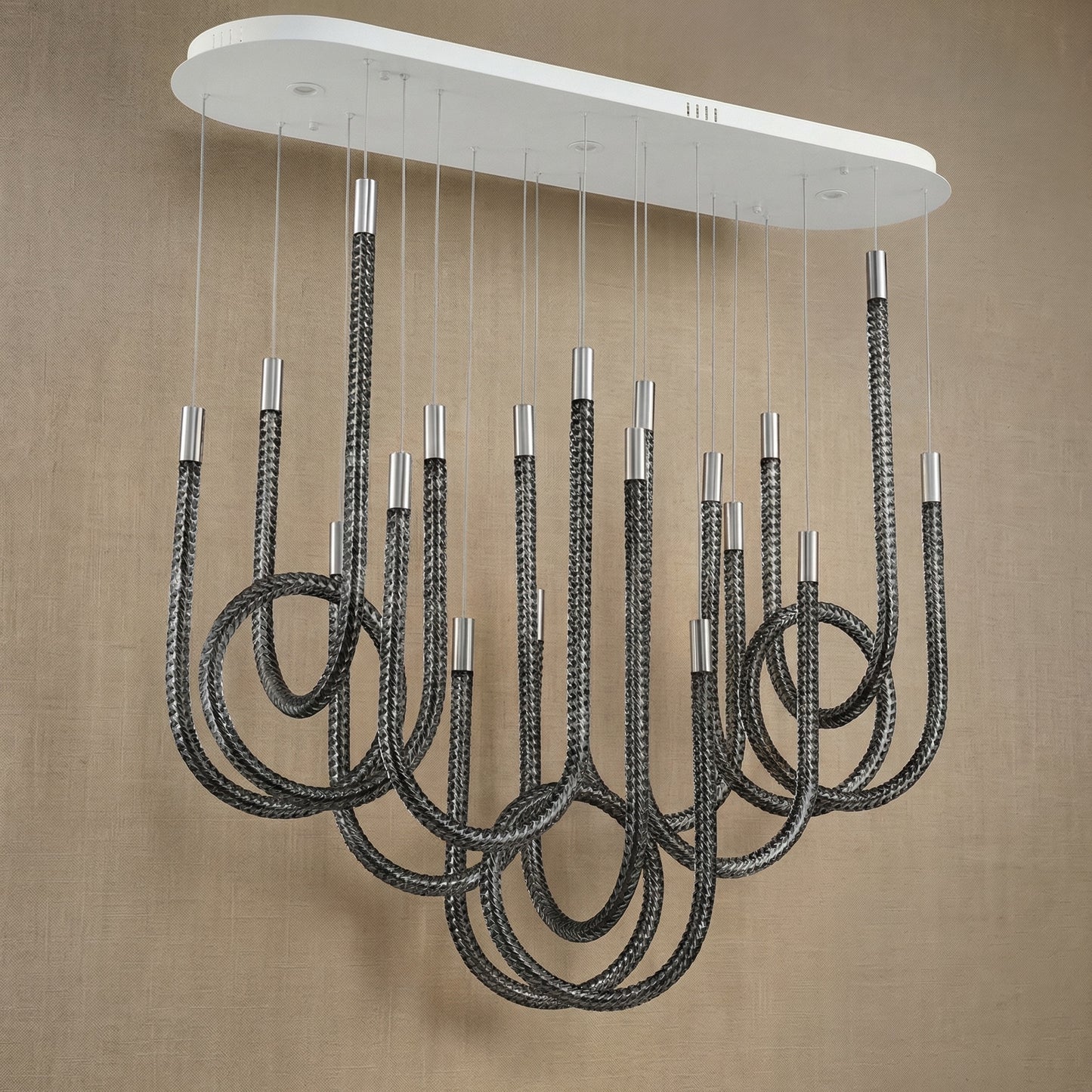 Yiosi Star Shine Glass Pendant Light 47" - dark