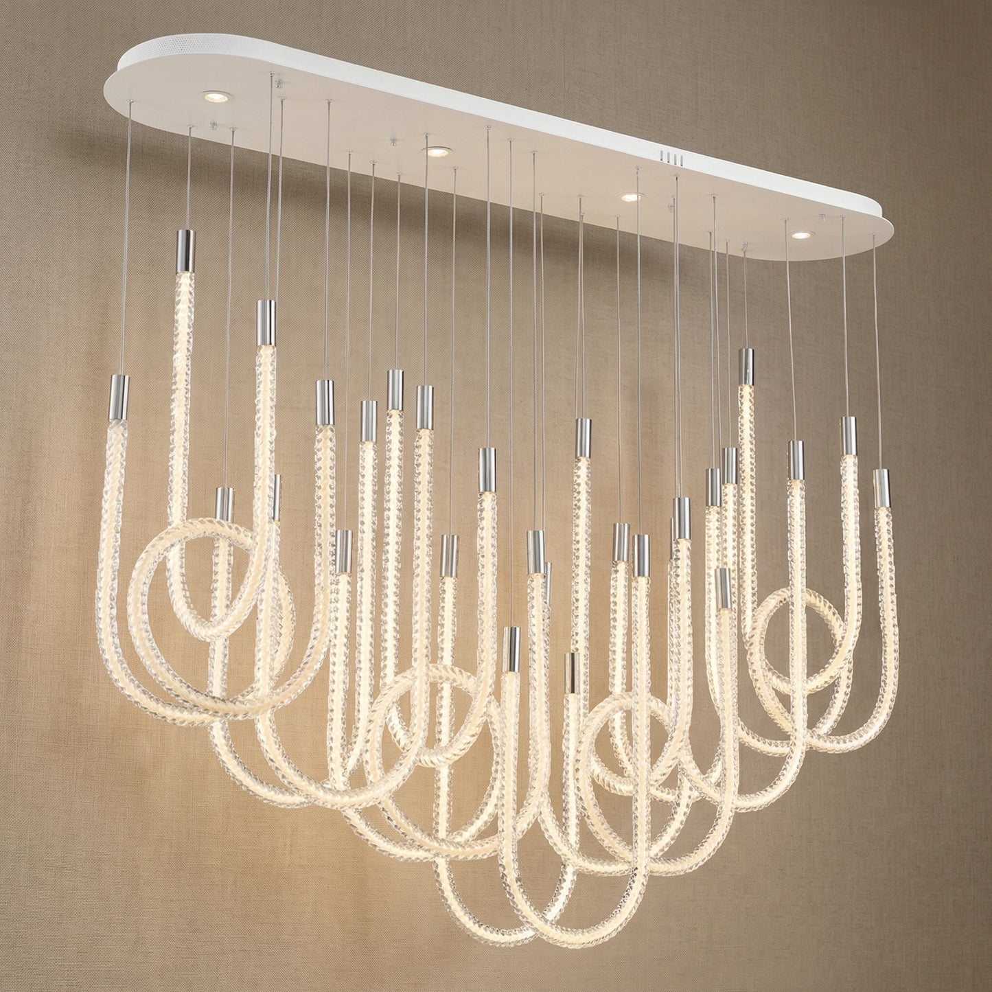 Yiosi Star Shine Glass Pendant Light 63" - 63" Linear (L1600mm)