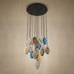 Yiosi Starlink Cascading Glass Pendant Light - dark