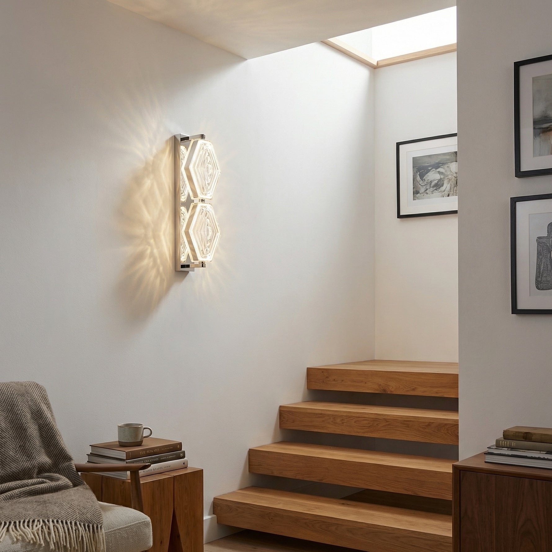 Yiosi Starlink Double Clear Glass Wall Sconce - scene-3
