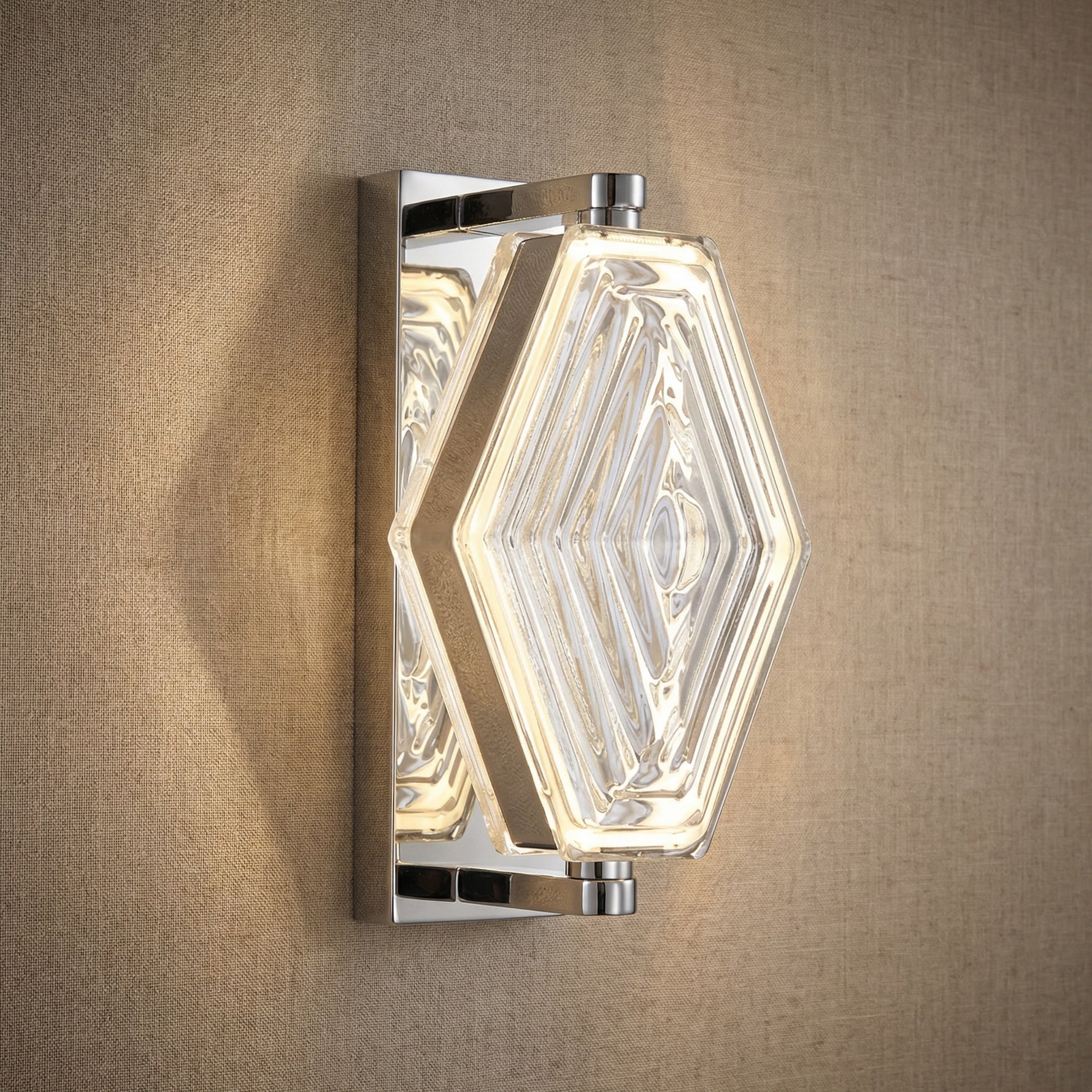 Yiosi Starlink Mini Clear Glass Wall Sconce - 6" Linear (L165mm)