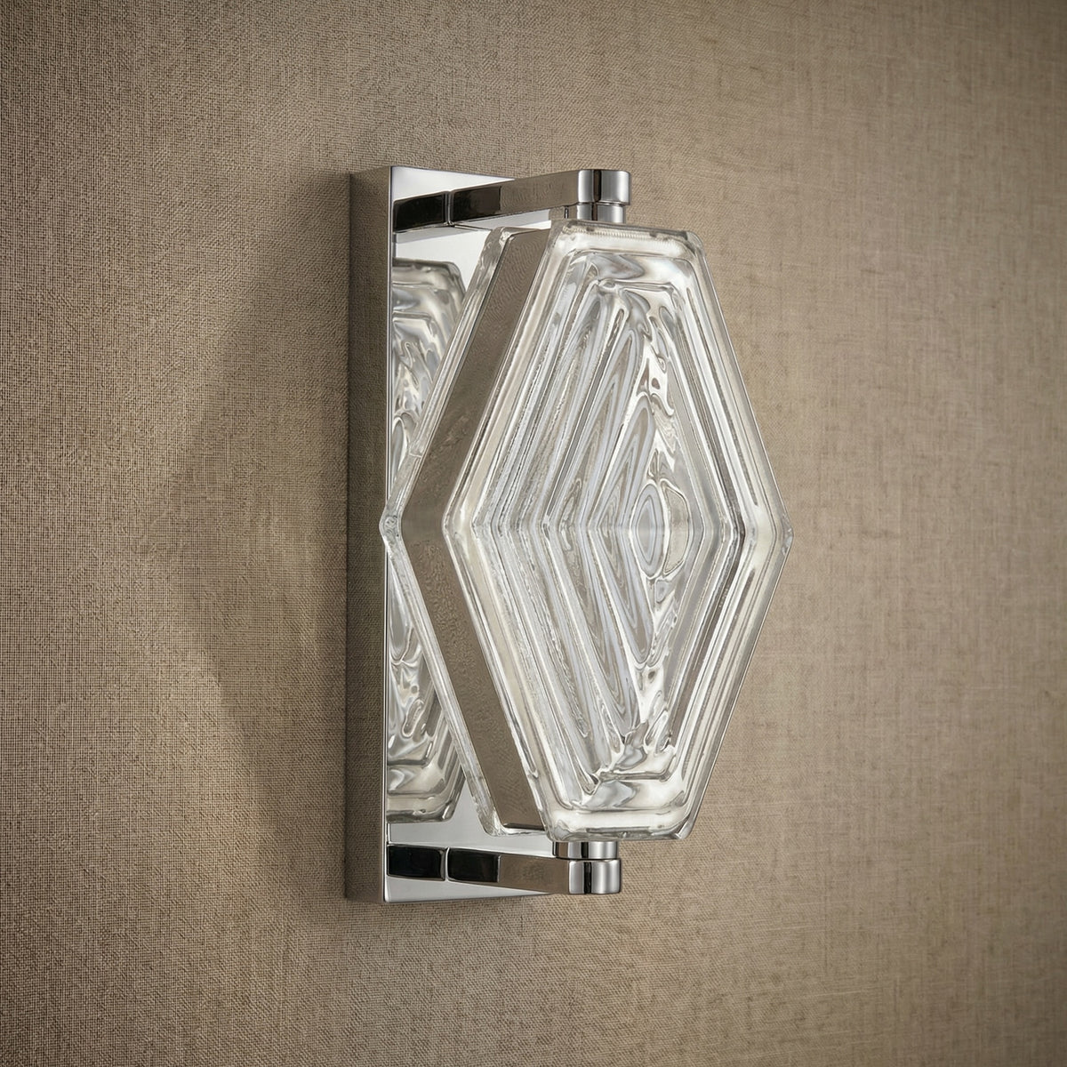 Yiosi Starlink Mini Clear Glass Wall Sconce - dark