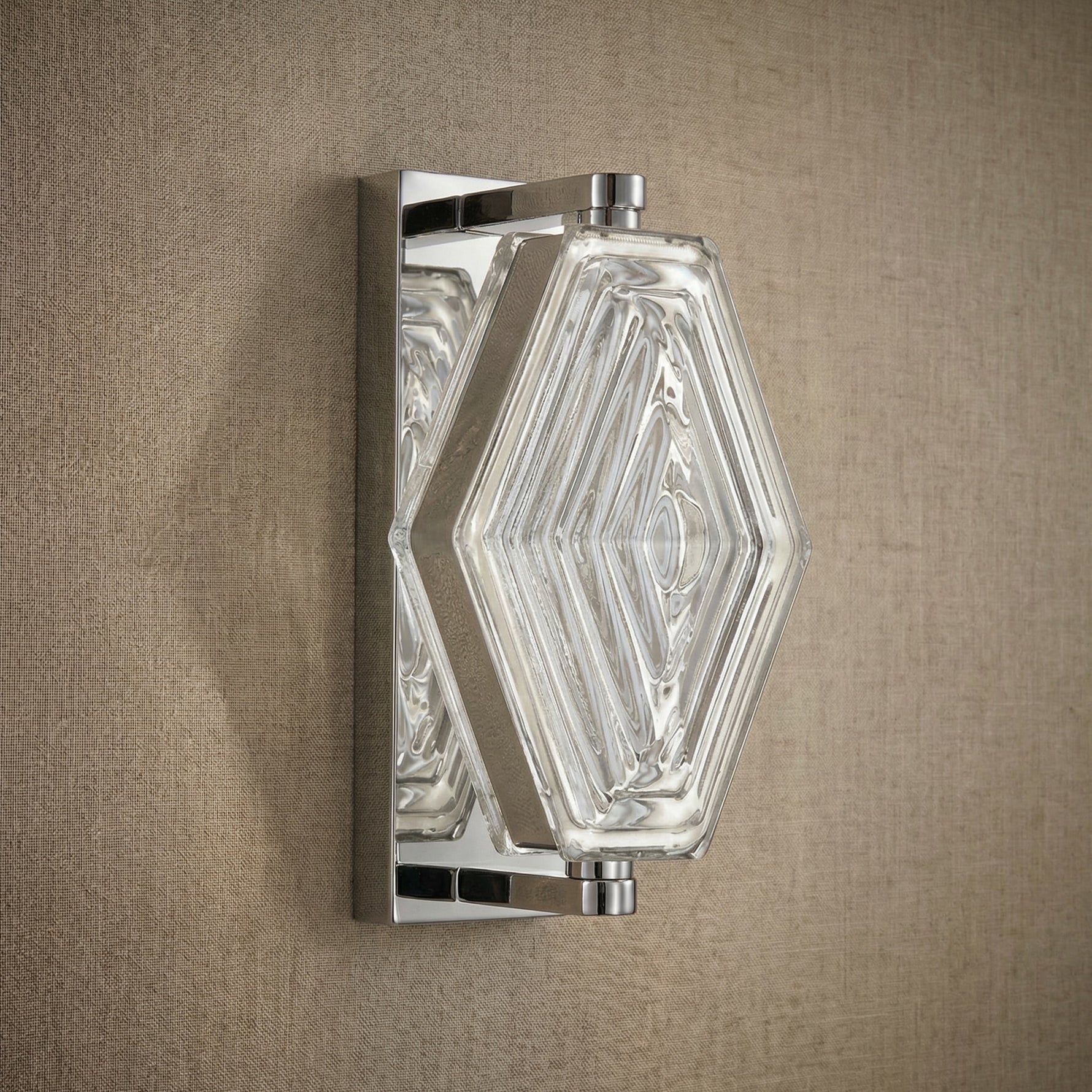 Yiosi Starlink Mini Clear Glass Wall Sconce - dark