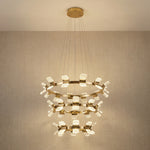Yiosi Weaving Light 3-Tier Nested Crystal Pendant Light - 39" (Dia 1000mm)