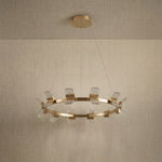 Yiosi Weaving Light Crystal Pendant Light 39" - dark