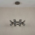 Yiosi Weaving Light Crystal Pendant Light 39" - dark