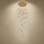 Yiosi Weaving Light Crystal Pendant Light 39" - dark