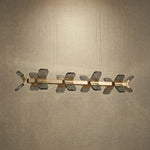 Yiosi Weaving Light Crystal Pendant Light 47" - dark