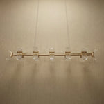 Yiosi Weaving Light Crystal Pendant Light 59" - dark