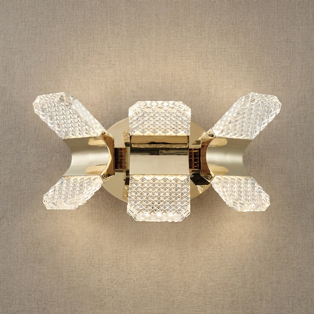 Yiosi Weaving Light Mini Crystal Wall Sconce - 4" (Dia 100mm)