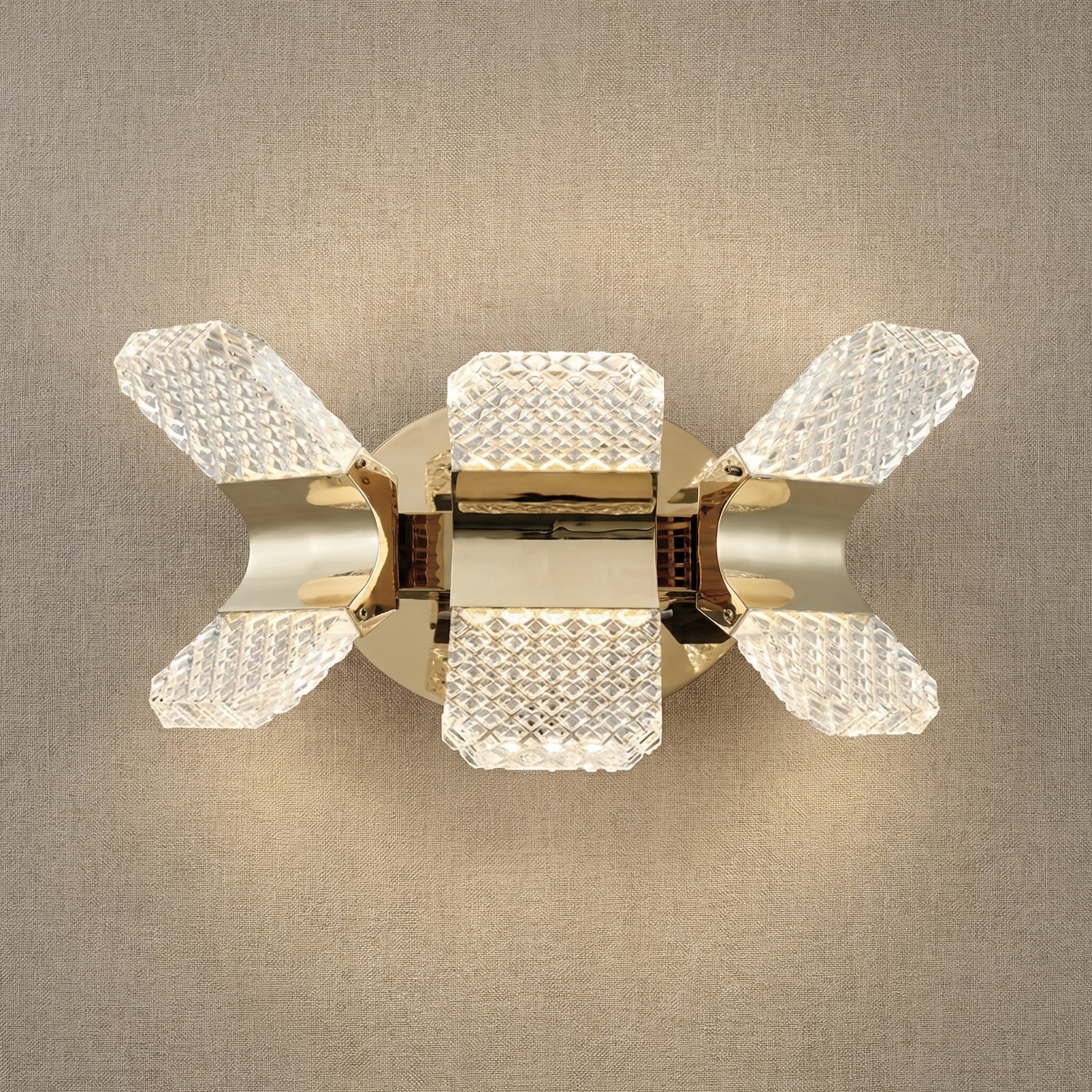 Yiosi Weaving Light Mini Crystal Wall Sconce - 4" (Dia 100mm)