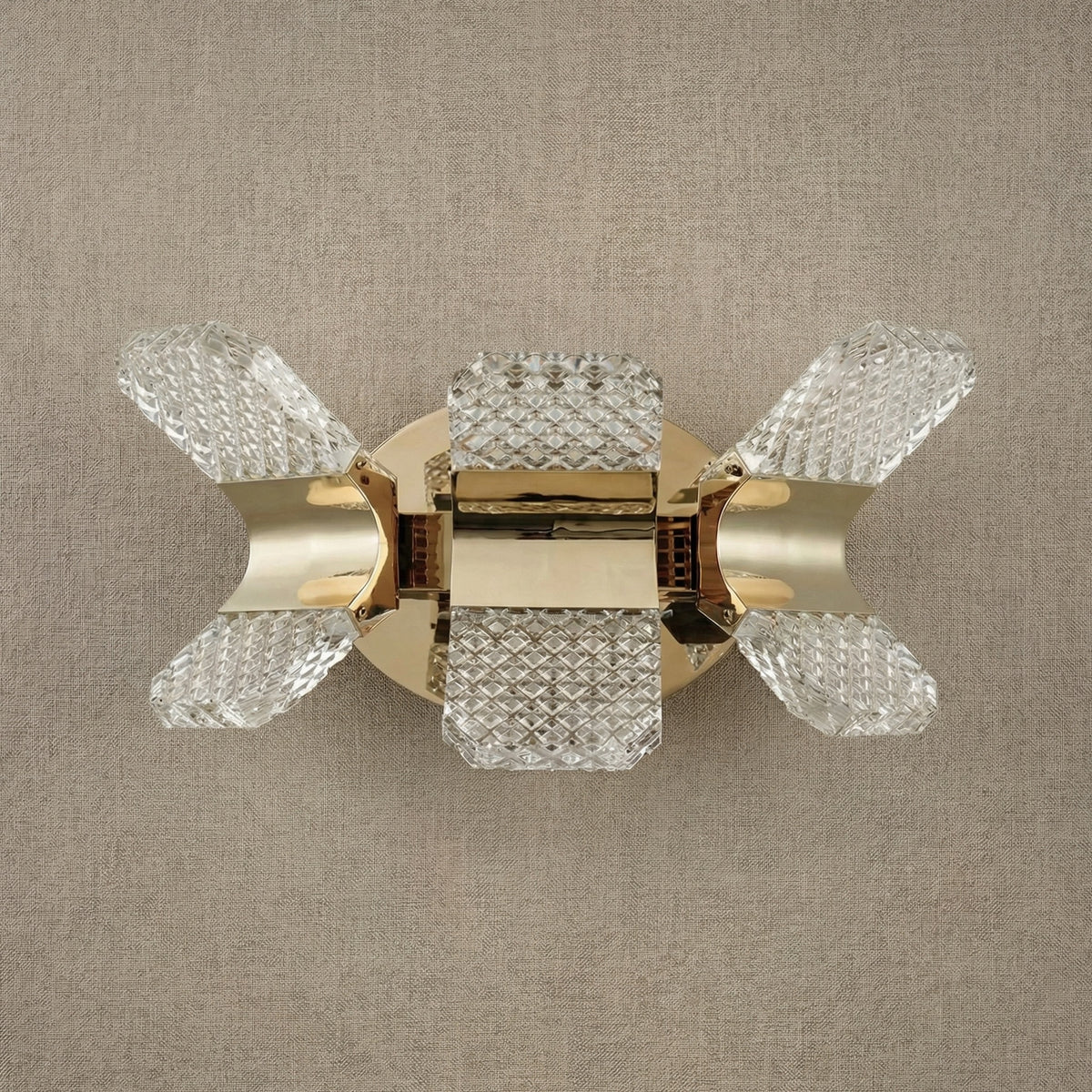 Yiosi Weaving Light Mini Crystal Wall Sconce - dark