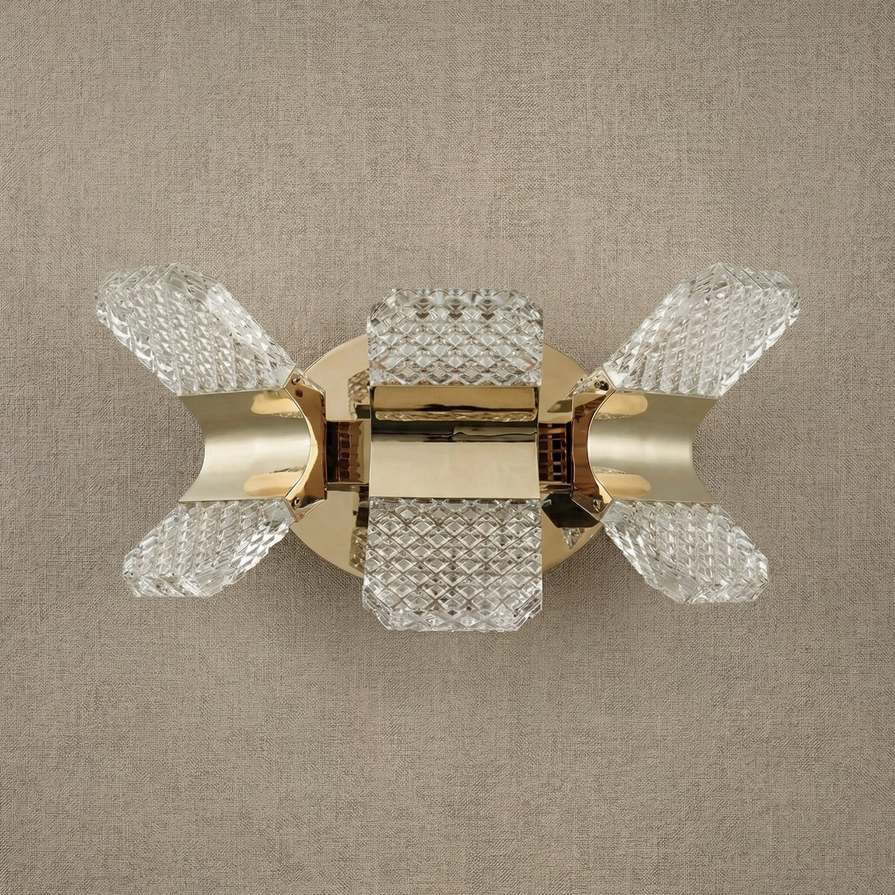 Yiosi Weaving Light Mini Crystal Wall Sconce - dark
