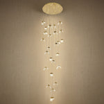 Yiosi Weaving Light Triple Crystal Wall Sconce - 14" (Dia 355mm)