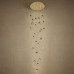 Yiosi Weaving Light Triple Crystal Wall Sconce - dark
