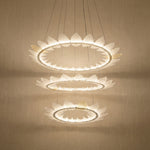 Yiosi White Birch 3-Tier Nested Glass Pendant Light 47" - 47" (Dia 1200mm)