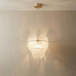 Yiosi White Birch Glass Pendant Light - 12" (Dia 300mm)