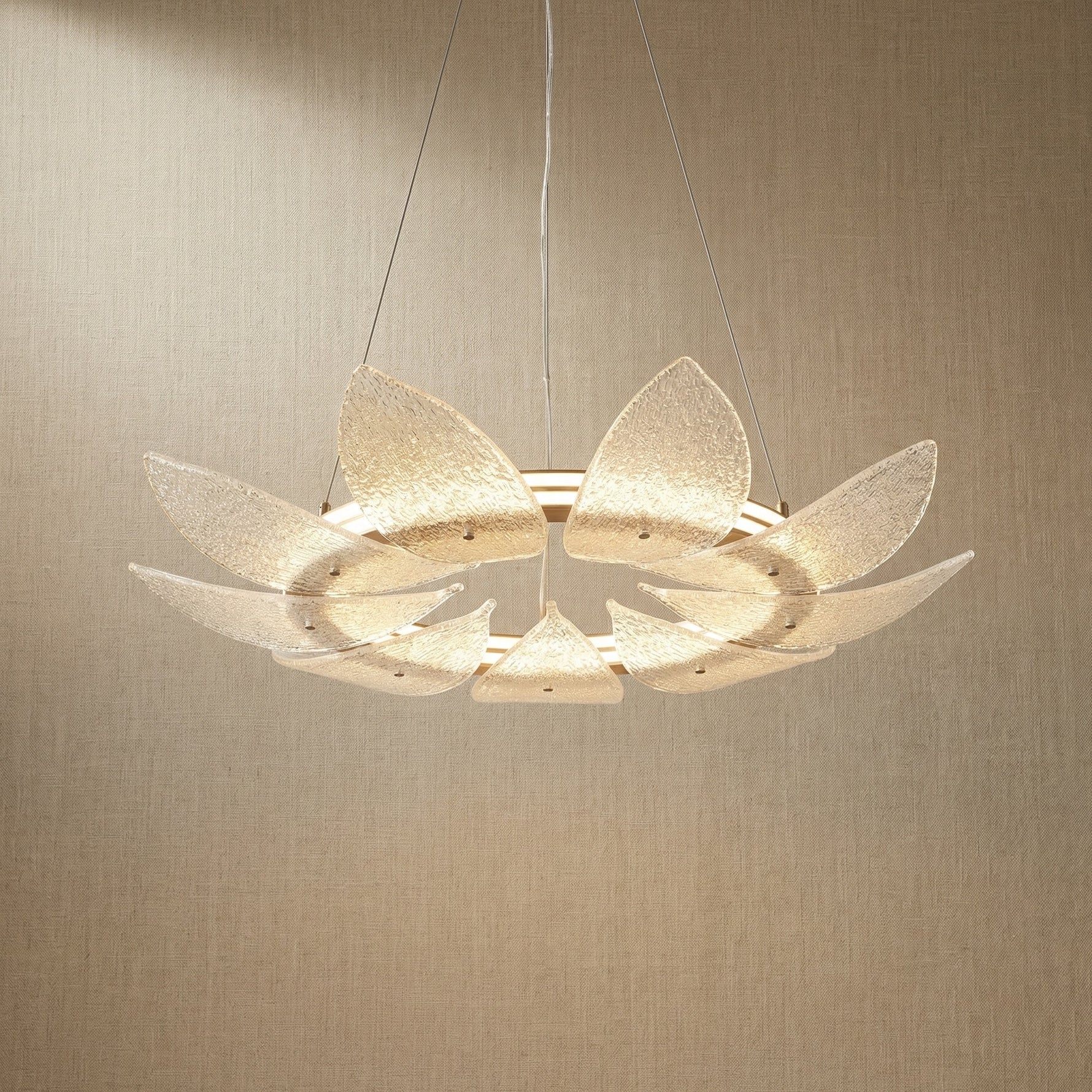 Yiosi White Birch Glass Pendant Light - 24" (Dia 600mm)